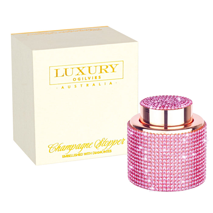 Elevate Your Celebrations with the Champagne Stopper Embellished with Diamontes by Luxury Australia by Ogilvies