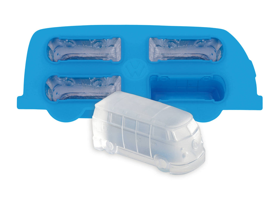 VW Bus Silicone Ice Cube Tray/Baking/Praline Form - BLUE