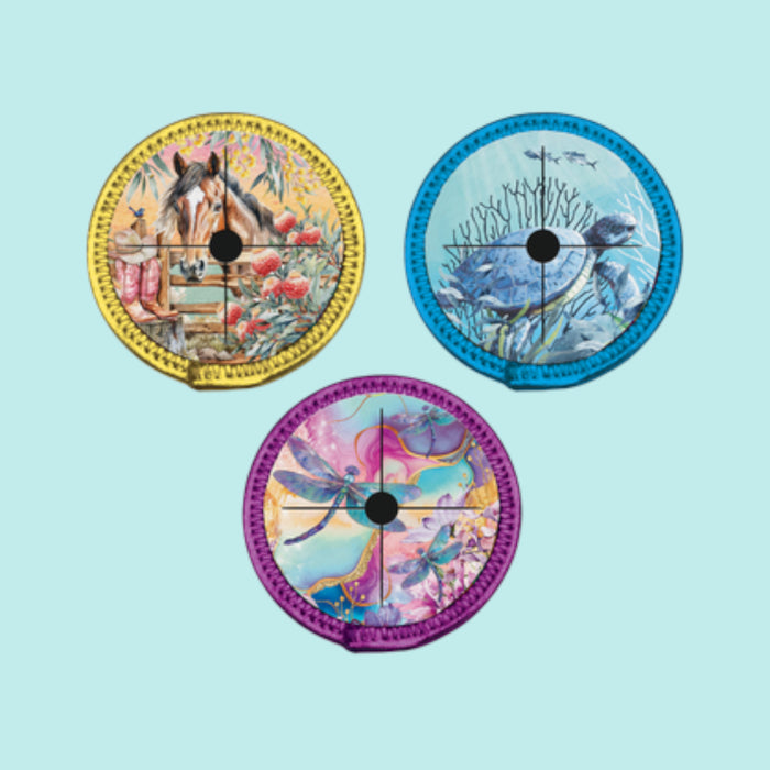 Magical Menagerie Wine Glass Coasters Neoprene