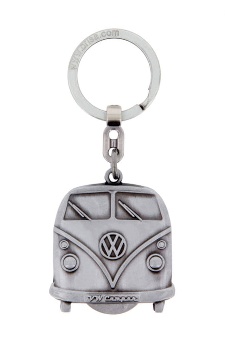 VW T1 Bus Key Ring with Detachable Spare Tyre in Gift Box - Silver