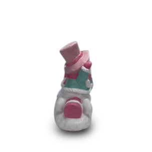Snowman Sleigh LED Resin L49cm