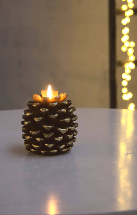 Pinecone Flameless Candle