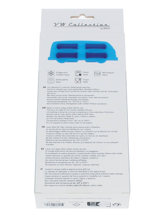 VW Bus Silicone Ice Cube Tray/Baking/Praline Form - BLUE