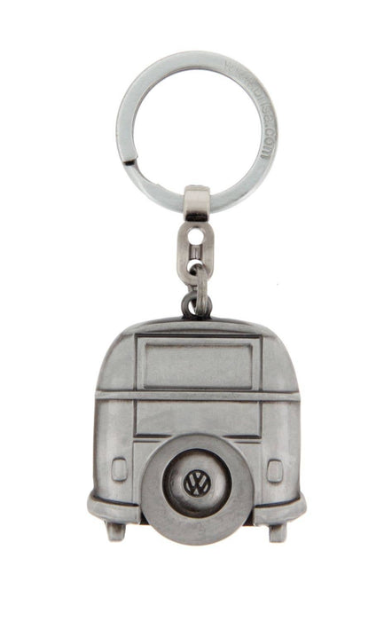 VW T1 Bus Key Ring with Detachable Spare Tyre in Gift Box - Silver