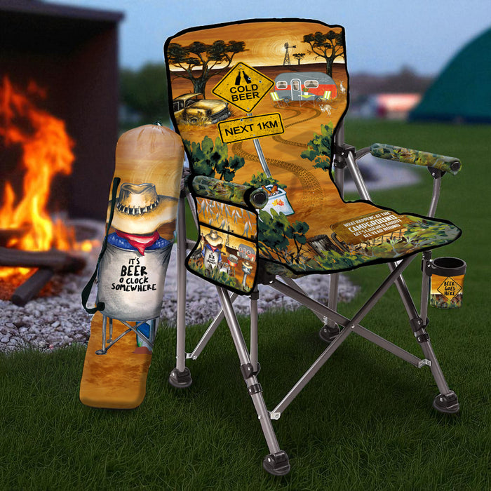 Anywhere Chair - Campfire Beers Foldable Camp Chair
