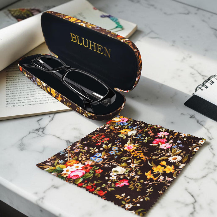 Glasses Case with matching Micro Fibre Cleaning Cloth