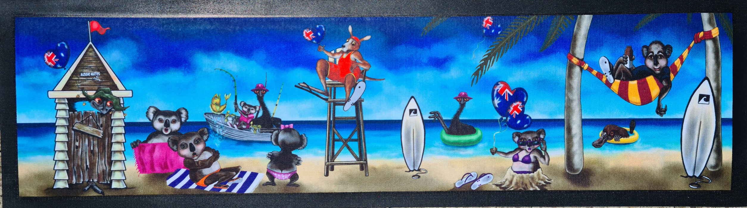 Aussie Beach Day with My Mates — Bar Runner by Jules