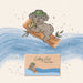 Illustration of a koala on a log with a hat, set against a watercolor landscape with 'Getting Lost' text.