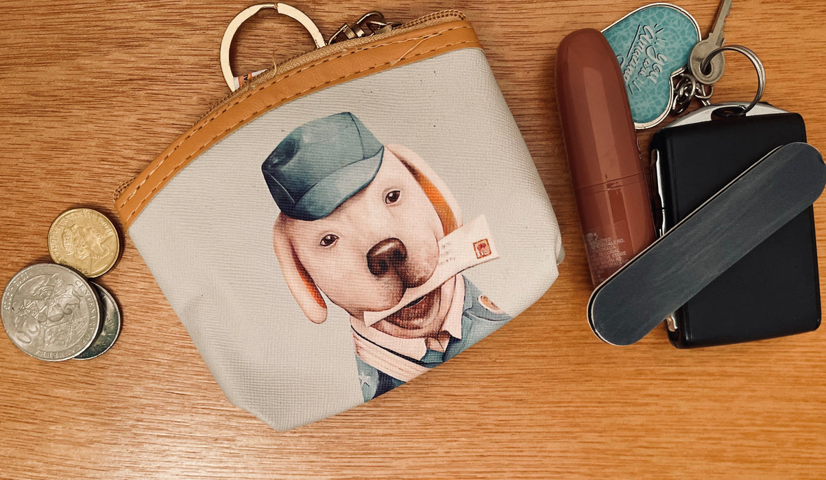 Coin Trinket Purse with Dogs