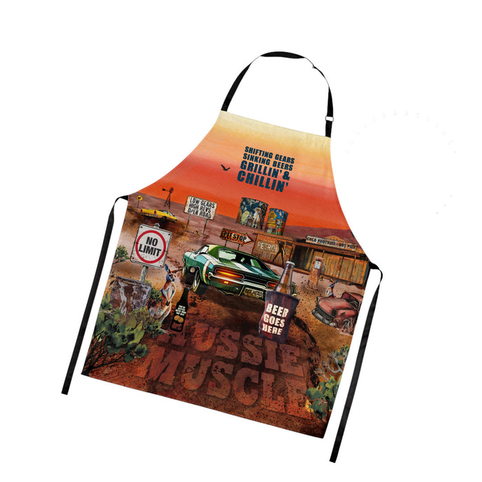 Happy Hour BBQ Aprons by Lisa Pollock 100% Cotton