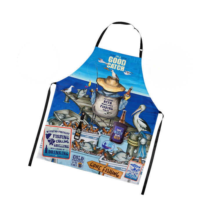 Happy Hour BBQ Aprons by Lisa Pollock 100% Cotton