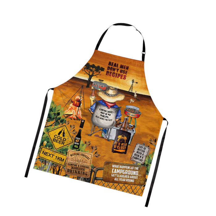 Happy Hour BBQ Aprons by Lisa Pollock 100% Cotton