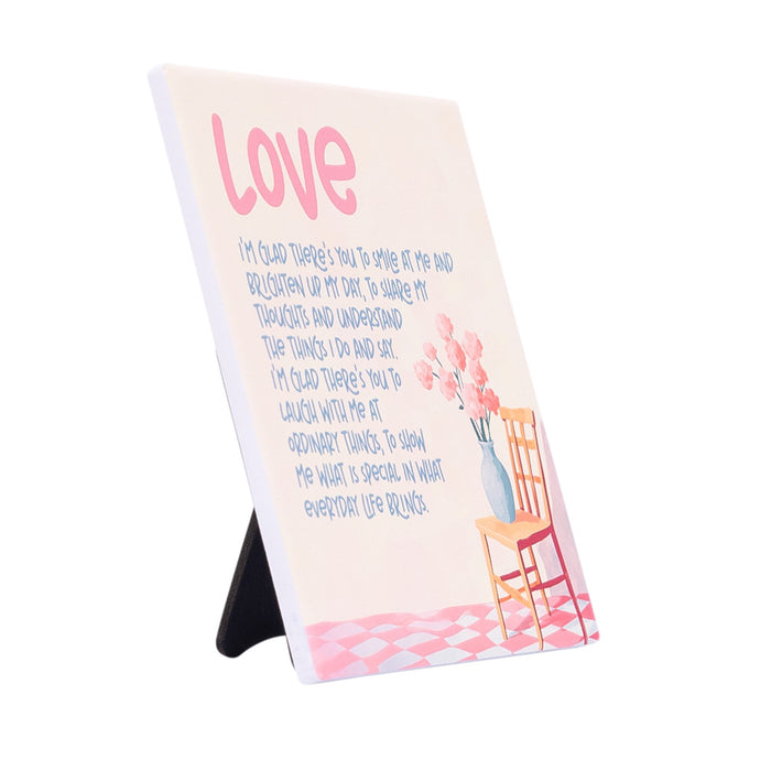 Billie Love Verse Plaque