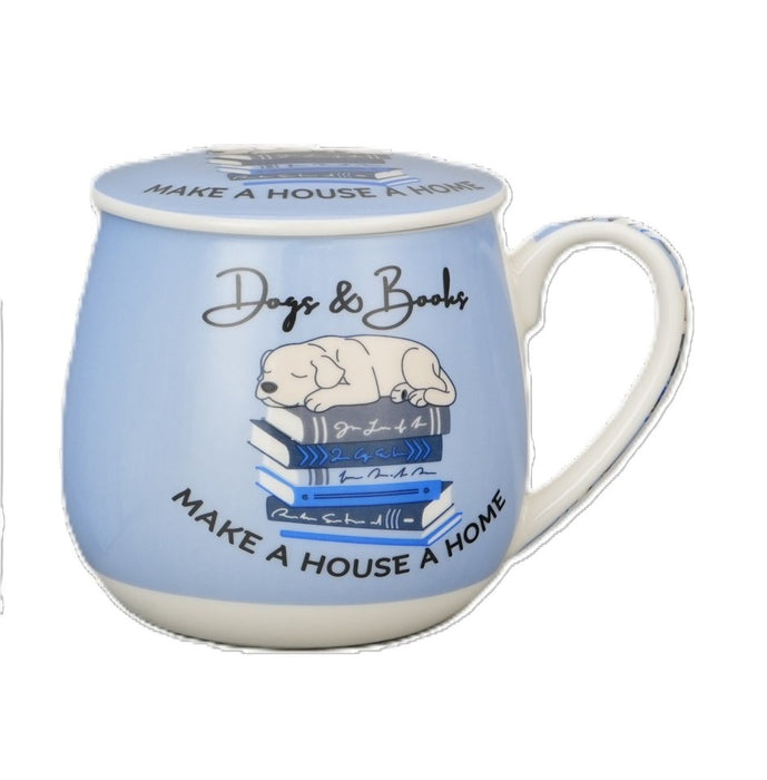 Tea Infuser Mug Blu Hen Bone China