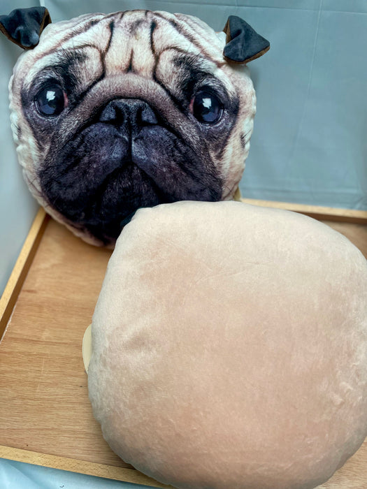 Pug Dog Shape Decorative Cushion/ Pillow