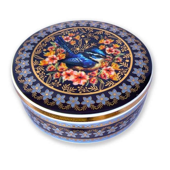 Ceramic Glam Jar with Lid in Gift Box by Lisa Pollock