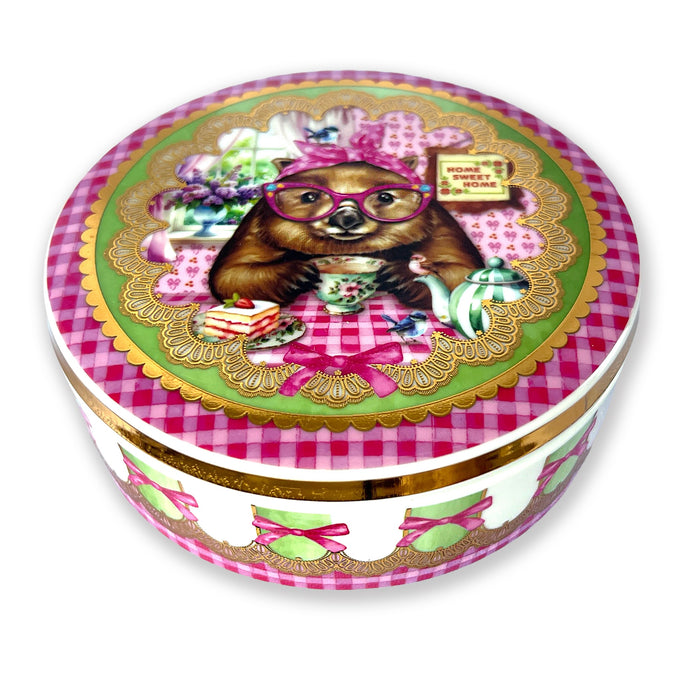 Ceramic Glam Jar with Lid in Gift Box by Lisa Pollock