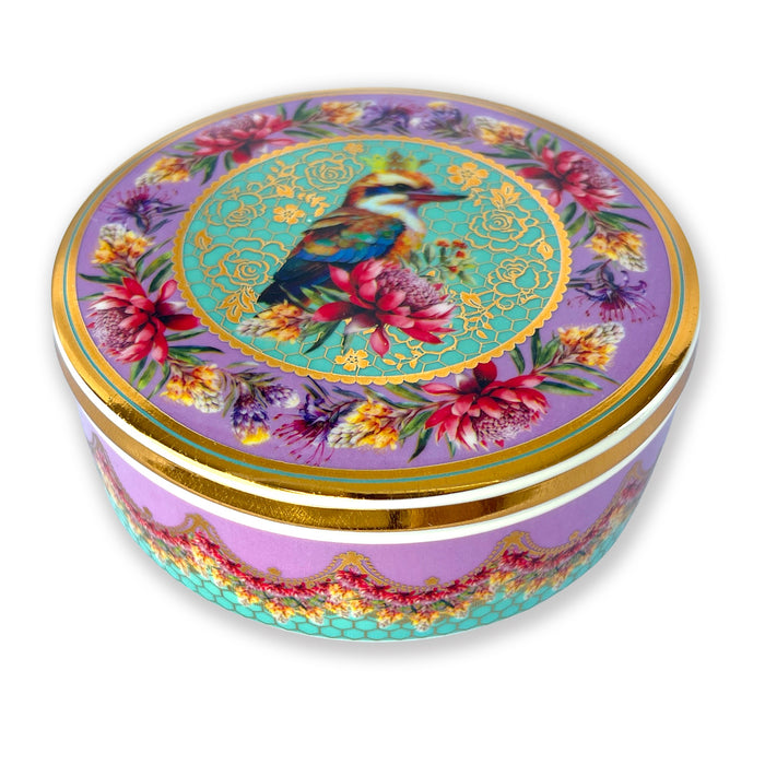 Ceramic Glam Jar with Lid in Gift Box by Lisa Pollock