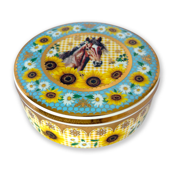Ceramic Glam Jar with Lid in Gift Box by Lisa Pollock