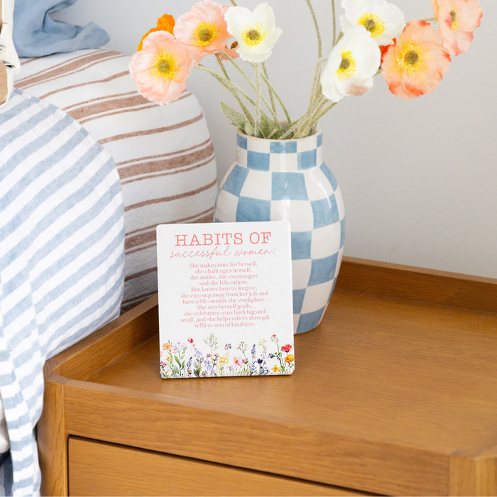 Cottage Grove Habits of a Successful Woman Verse Plaque