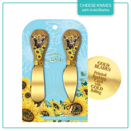 Cheese Knives Gold - Sunny Highland