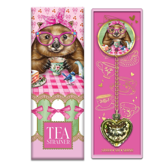Ceramic Tea Strainerin Gift Box by Lisa Pollock