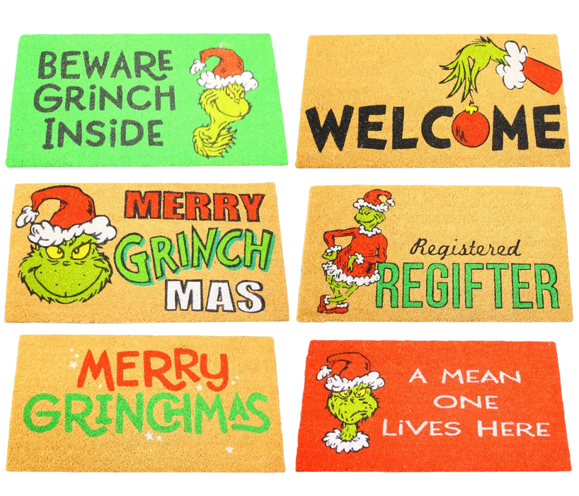 Grinch Door Mats Dr Seuss Christmas