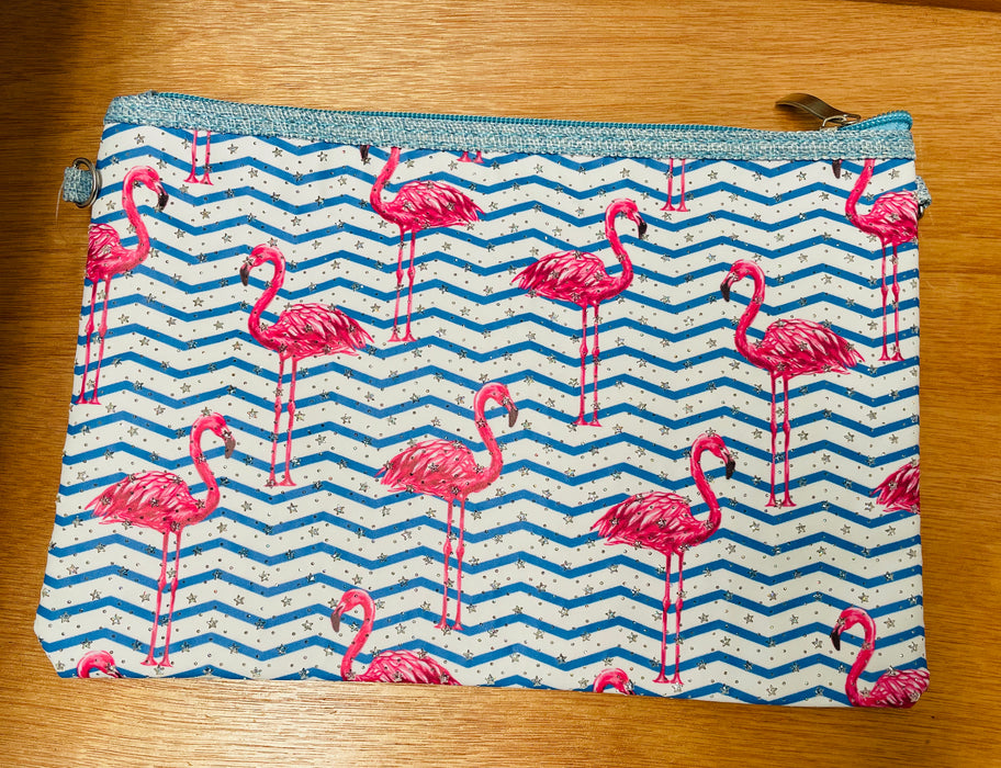 Flamingo Travel Toiletry/Makeup Bag, Waterproof lining