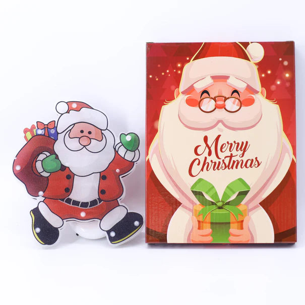 Light Up Hanging Santa Window Sign with Suction Cup