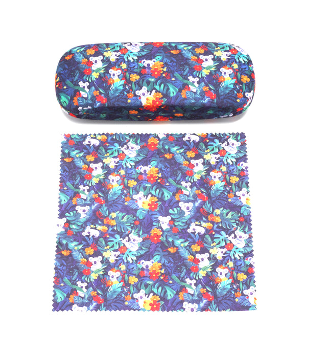 Glasses Case with matching Micro Fibre Cleaning Cloth