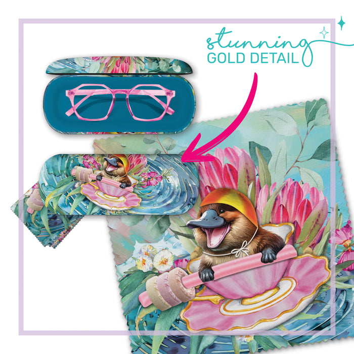 Lisa Pollock Glasses Case and Lens Cleaner Set