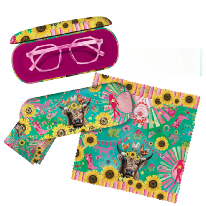 Lisa Pollock Glasses Case and Lens Cleaner Set