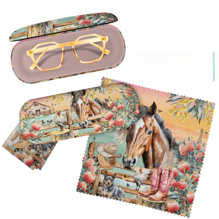 Lisa Pollock Glasses Case and Lens Cleaner Set