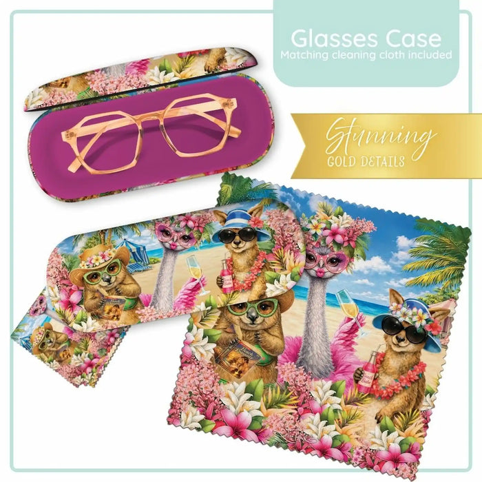 Lisa Pollock Glasses Case and Lens Cleaner Set