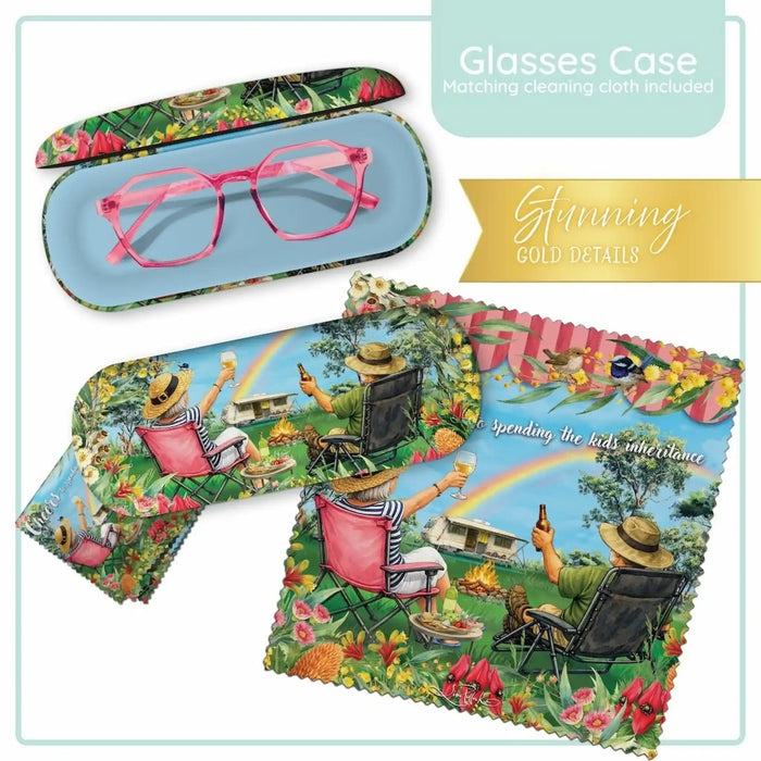 Lisa Pollock Glasses Case and Lens Cleaner Set