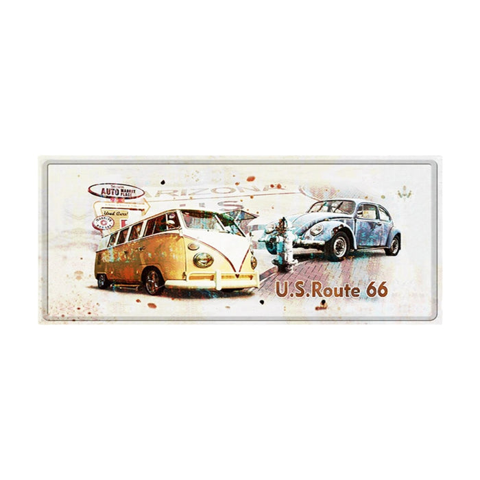 VW Kombi & Beetle Tin Sign Wall Hanging