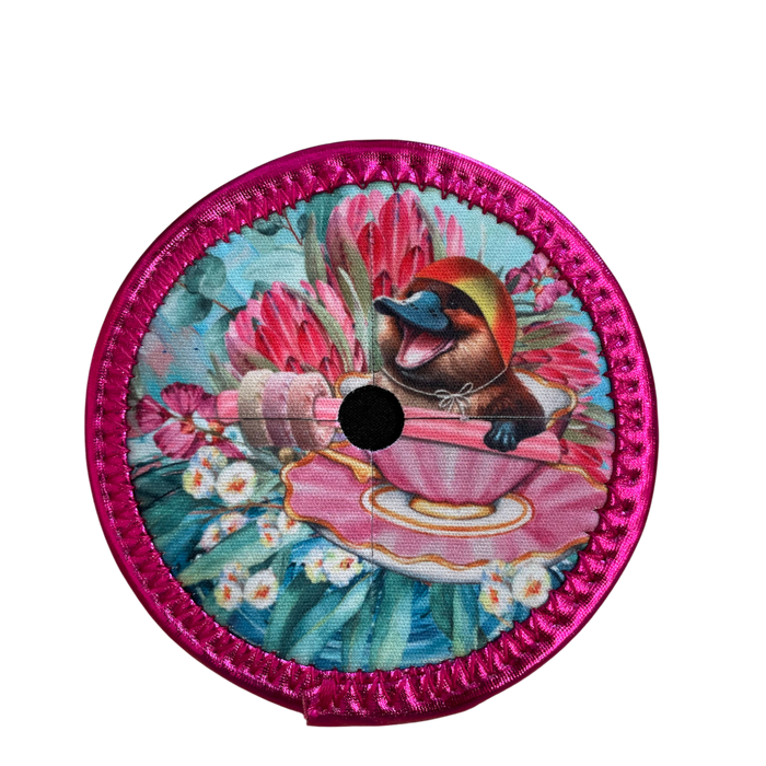 Magical Menagerie Wine Glass Coasters Neoprene