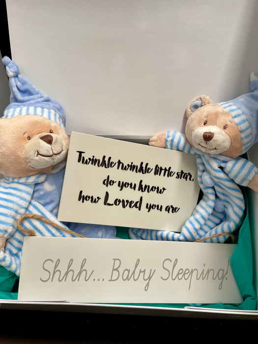 Personalised Baby Keepsake Gift Box Set - Shh..Baby Sleeping