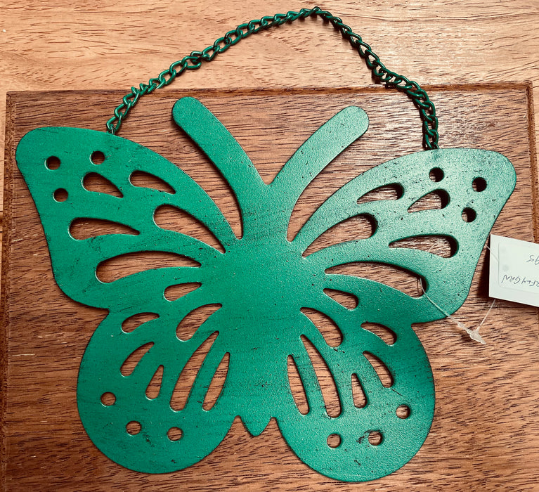 Butterfly Metal Hanging Plaque
