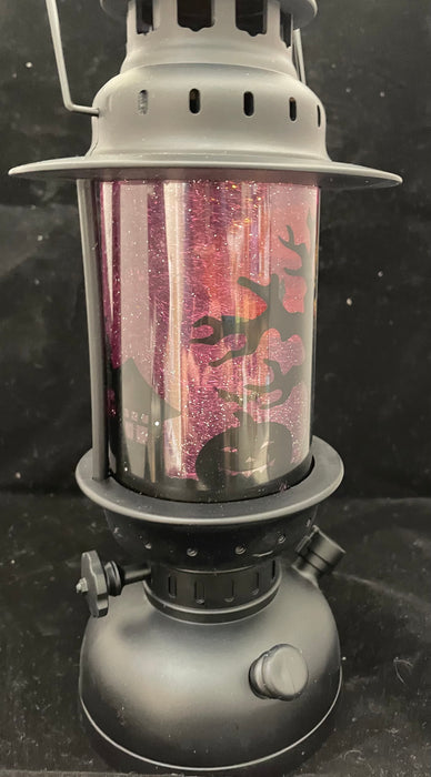 Smoky Halloween Lantern with Moon and Witch
