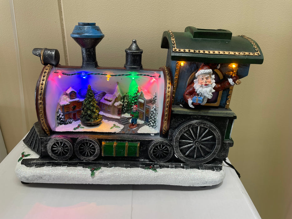 Big Train with Santa  LED, Musical and Animated - 30cm