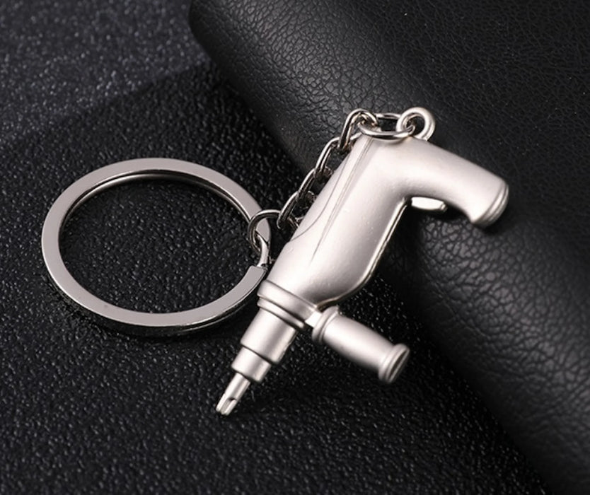 Power Drill Metal Key Ring – Handy Gift for Him