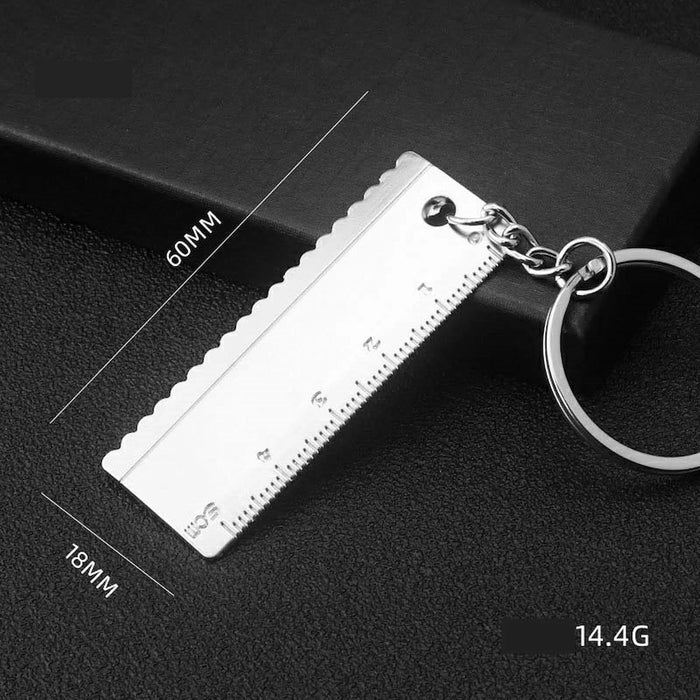 Metal Ruler Key Ring – Handy Gift for Him