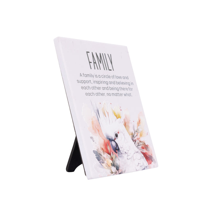 Native Blooms Family Verse Plaque