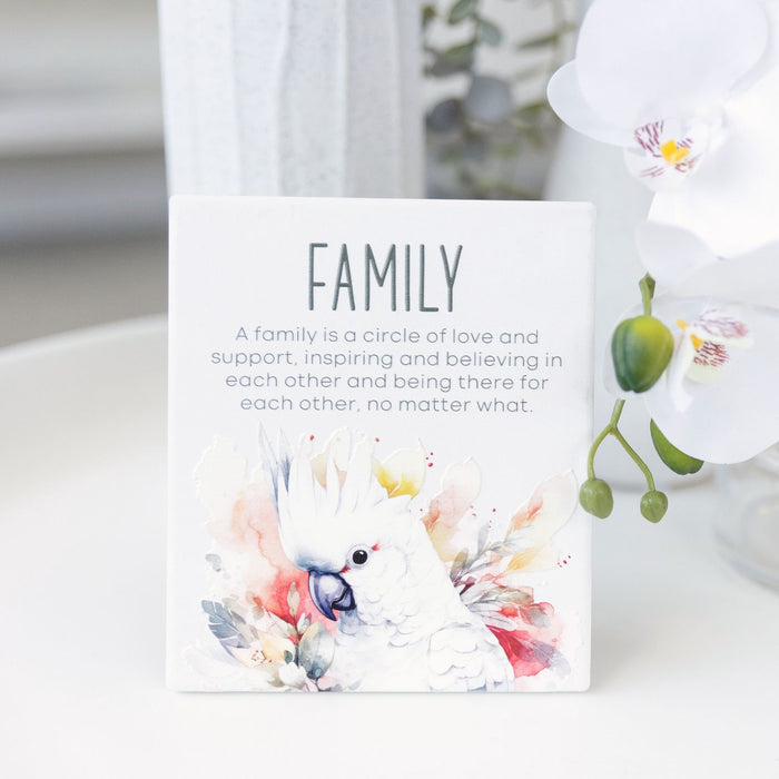 Native Blooms Family Verse Plaque