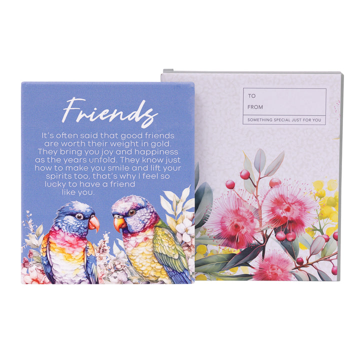 Native Blooms Friends Verse Plaque