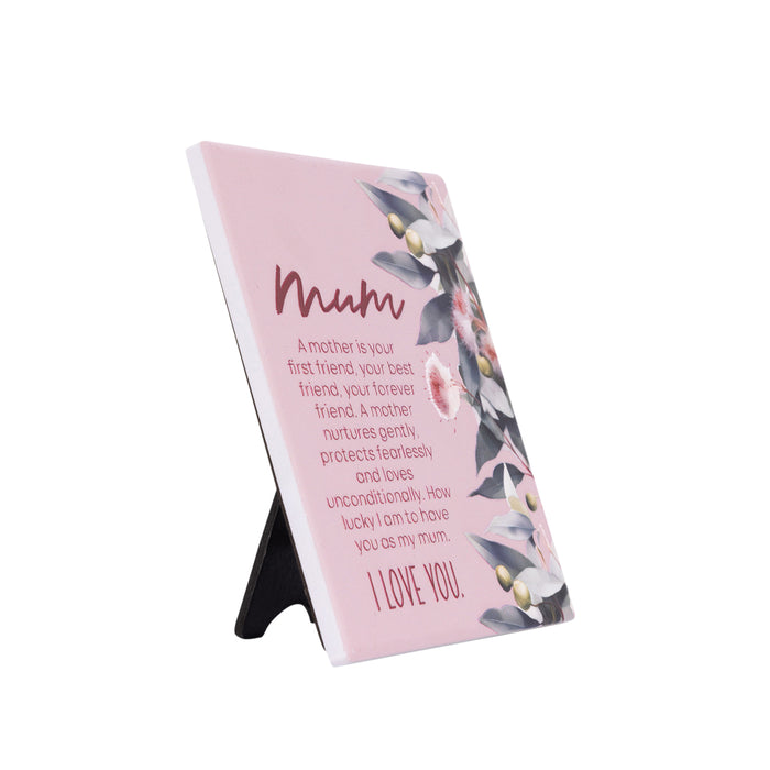 Native Blooms Mum Verse Plaque