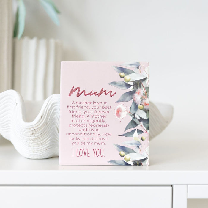 Native Blooms Mum Verse Plaque