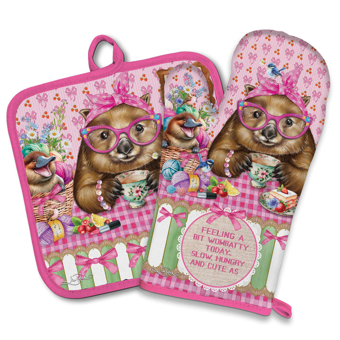 Oven Mitt & Pot Holder Set - Lisa Pollock