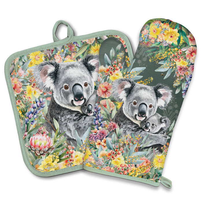 Oven Mitt & Pot Holder Set - Lisa Pollock